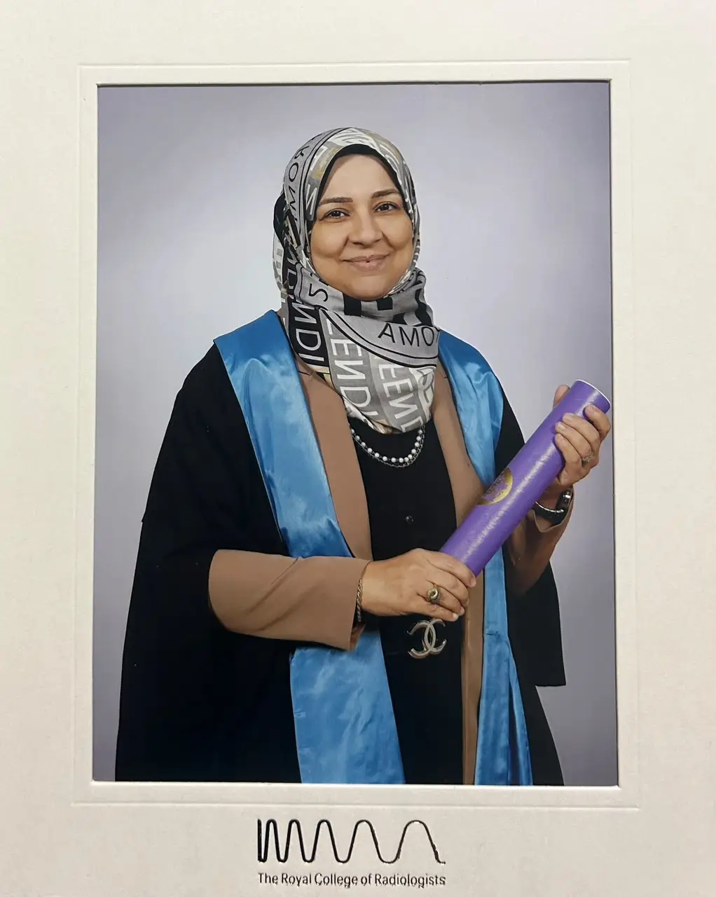 Dr. Doaa Khalifa during international radiology training